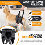 Adjustable Dog Lift Harness, Dog Sling For Large Dogs Lift Support And Rehab Harness For Weak Rear Legs, Soft Hind Leg Support Helps Senior, Injured, Disabled And After ACL Surgery Dogs