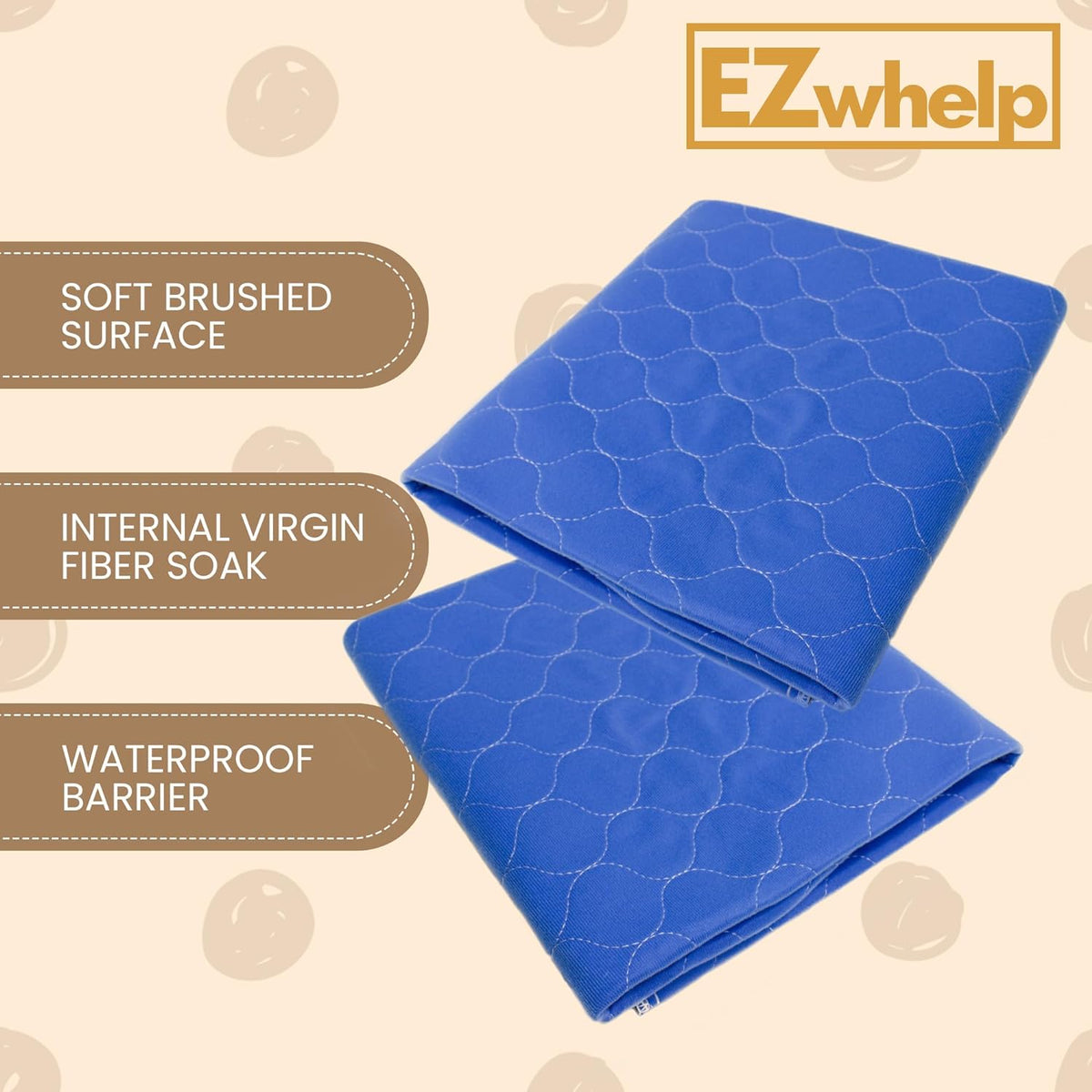 Washable & Absorbent Quick Dry Pads - Blue