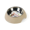 Eco Bamboo Pet Food and Water Bowl Beige 190ml