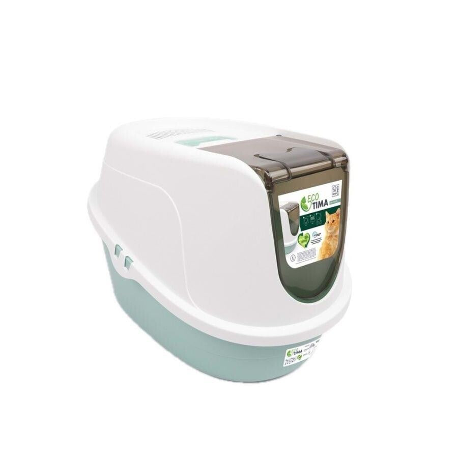 Eco Tima Hooded Litter Box - Recycled Plastic Green 24in