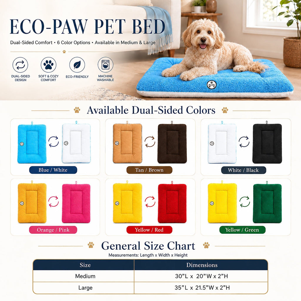 Pet Life ® 'Eco-Paw' Reversible Eco-Friendly Pet Bed Mat