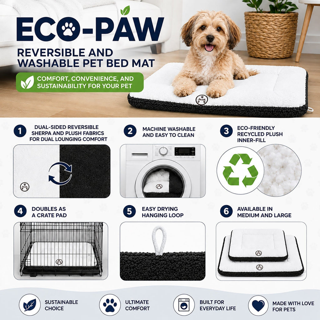 Pet Life ® 'Eco-Paw' Reversible Eco-Friendly Pet Bed Mat
